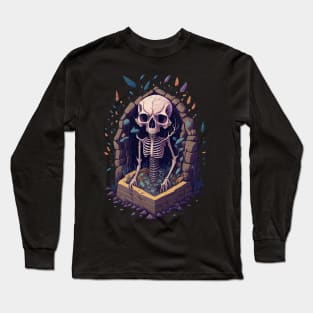 Dark Garden Skeleton Long Sleeve T-Shirt